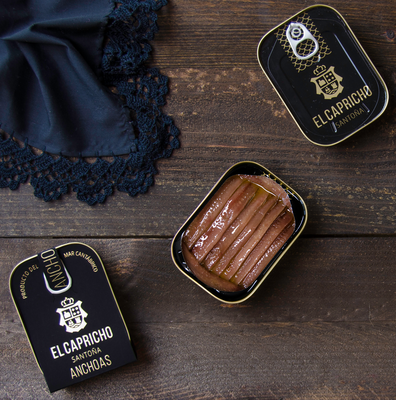 Anchoa Santoña estuchada (18 filetes L) (95 g) - El Capricho